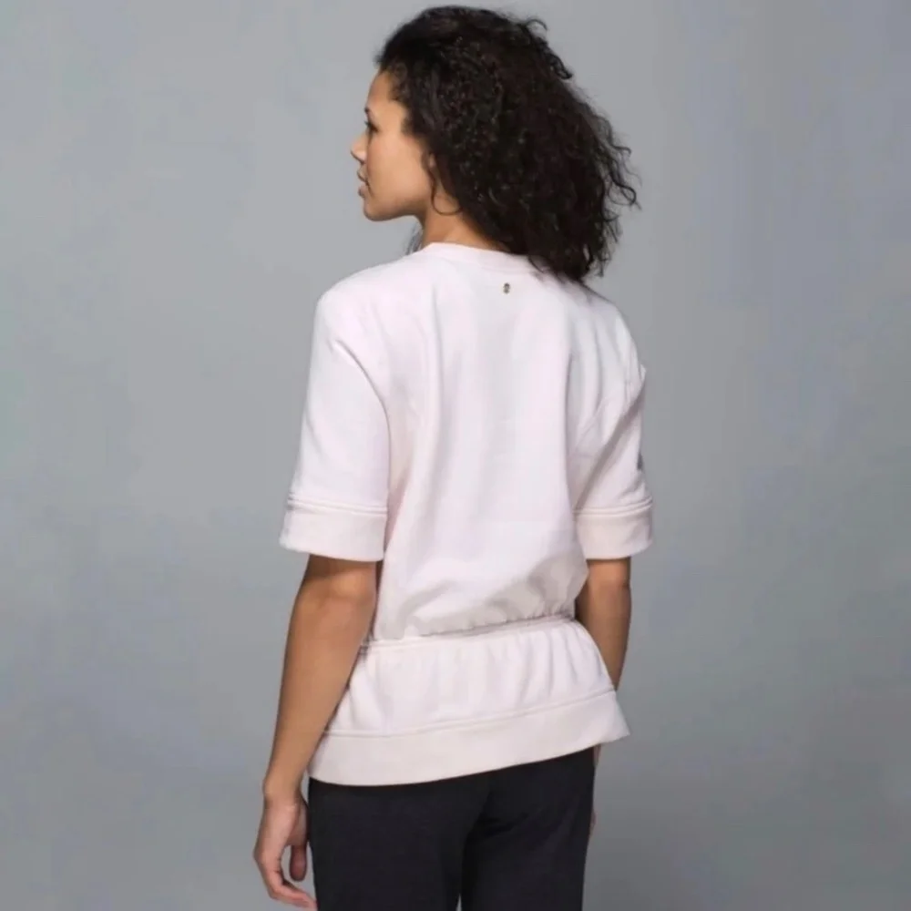 Lululemon Peplum Pullover Neutral Blush